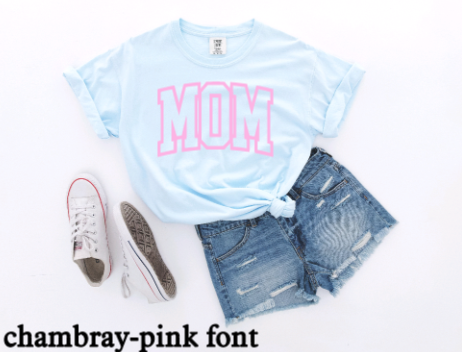 MOM Arch Puff Print Tshirt