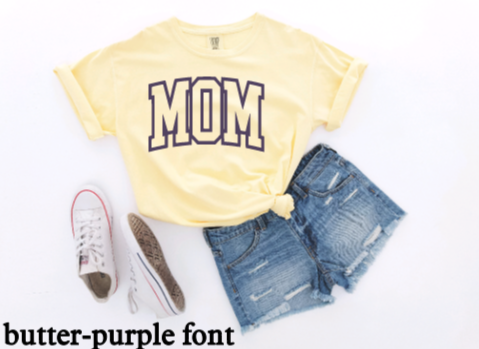 MOM Arch Puff Print Tshirt