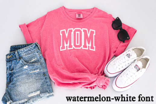 MOM Arch Puff Print Tshirt