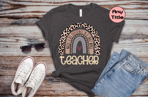 Boho Rainbow Educator Tee