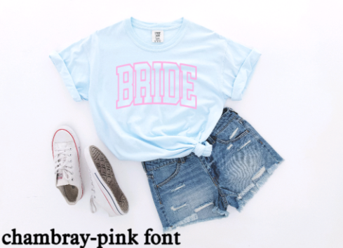 BRIDE Arch Puff Print T-shirt