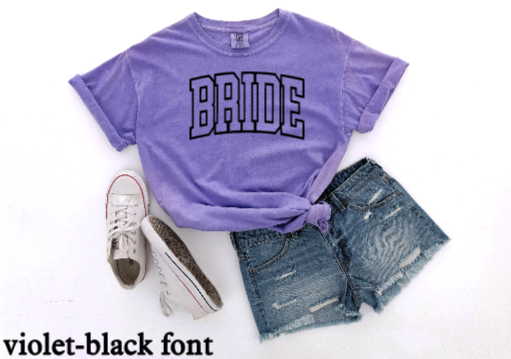 BRIDE Arch Puff Print T-shirt