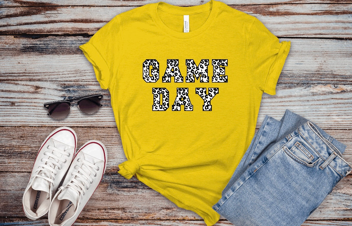 Leopard Game Day Tshirt