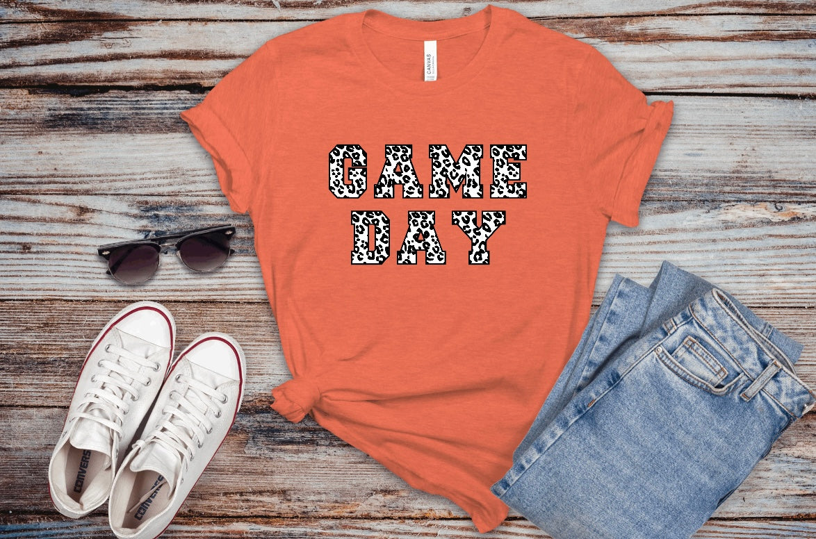 Leopard Game Day Tshirt