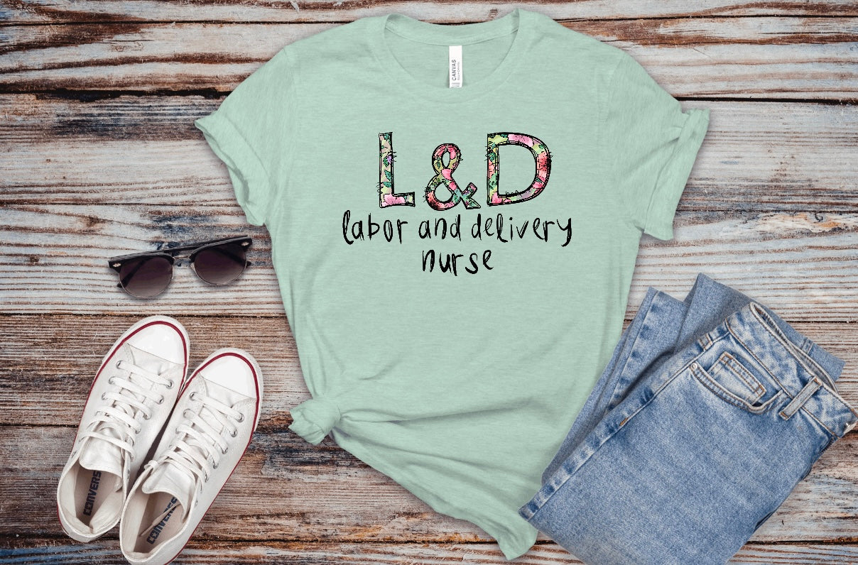 OB Nurse Floral