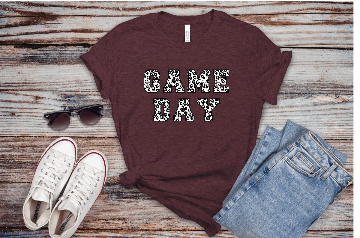 Leopard Game Day Tshirt