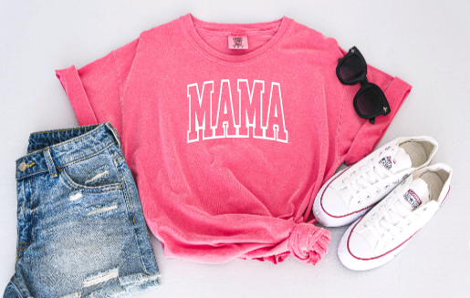 MAMA Arch Puff Print Tshirt